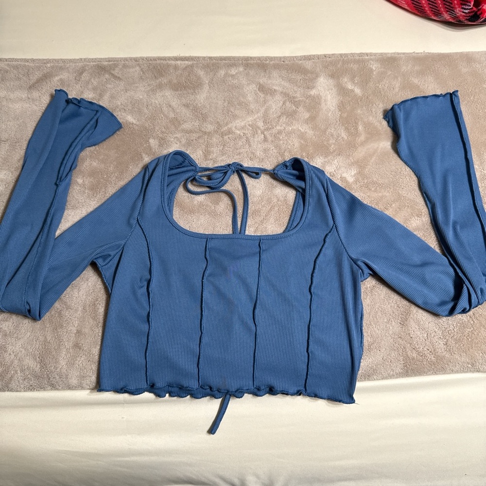 Women’s Blue Crop Top